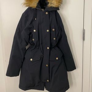 MICHAEL Michael Kors Faux-Fur-Trim Hooded Down Parka Coat